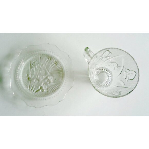 3 Depression Glass Iris And Herringbone Cups And Saucers Jeanette 1930s - Picture 5 of 5